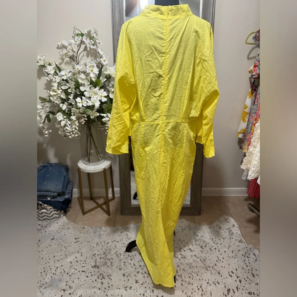STYLEWE Yellow High Low Wrap Dress - Picture 7 of 10